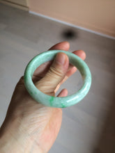 Load image into Gallery viewer, 51.5mm certificated Type A 100% Natural sunny green Jadeite Jade bangle AY33-0435