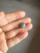 Load image into Gallery viewer, 11-13.7mm Type A 100% Natural dark green gray(油青) Abacus-Bead Peace and Safety Guardian Donuts Buckle jadeite Pendant group PA206(add on item)