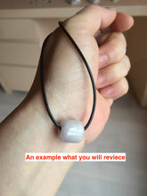 Load image into Gallery viewer, 12mm type A 100% Natural white/light green/purple/yellow/pink/orange Jadeite Jade LuluTong (Every road is smooth) bead pendant group AX156