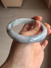 Load image into Gallery viewer, 59mm certified 100% natural Type A light green/purple white Snowy Pine Forest jadeite jade bangle PC200-3060