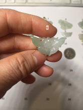 Load image into Gallery viewer, 100% Natural type A icy watery light green clear Jadeite Jade butterfly pendant PH113-(6-13)