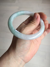 Load image into Gallery viewer, 56.5mm certified 100% natural type A white/light green white purple jadeite jade bangle AH96-0543