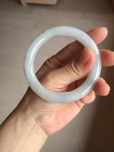 Load image into Gallery viewer, 54.5mm certified 100% natural Type A light green white yellow purple(FU LU SHOU) round cut jadeite jade bangle AA125-4900