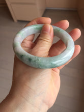 Load image into Gallery viewer, 57.5mm certified type A 100% Natural light green/purple Jadeite jade bangle PA232-5118