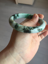 Load image into Gallery viewer, 60mm certified Type A 100% Natural sunny green dark green brown Jadeite Jade bangle AA46-3274