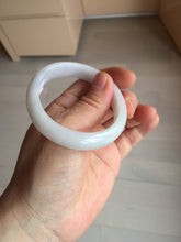 Load image into Gallery viewer, 52mm certified Type A 100% Natural green/purple/white oval Jadeite Jade bangle BM58-0261