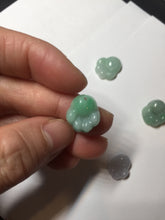 Load image into Gallery viewer, 100% Natural type A sunny green/purple doggy paw Jadeite Jade pendant AX146