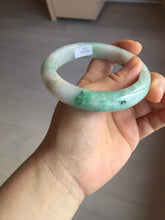 Load image into Gallery viewer, 59.5mm certified Type A 100% Natural light green sunny green red light purple Jadeite Jade bangle BF143-5283