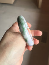 Load image into Gallery viewer, 52mm certified natural 100% natural Type A dark green sunny green brown purple oval jadeite jade bangle PB235-1093