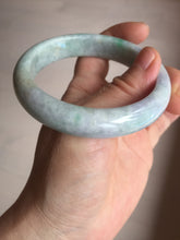 Load image into Gallery viewer, 59mm Certified Type A 100% Natural sunny green purple Jadeite Jade bangle BP38-1181