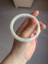 Load image into Gallery viewer, 57.9mm certified Type A 100% Natural beige yellow Jadeite Jade bangle G45-6731