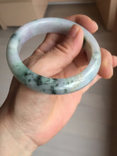 Load image into Gallery viewer, 55.6mm Certified type A 100% Natural sunny green/purple/yellow(Fu LU SHOU) Jadeite bangle BN41-5127