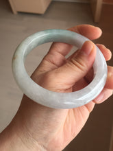 Load image into Gallery viewer, 60.4mm certified Type A 100% Natural icy watery light green/purple Jadeite Jade bangle BF145-9528