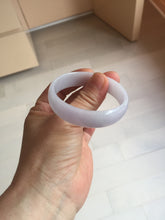 Load image into Gallery viewer, 49.6mm Certified Type A 100% Natural light purple white Jadeite Jade bangle BS119-1524