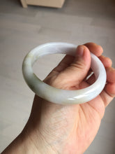 Load image into Gallery viewer, 57.5mm certified Type A 100% Natural dark green purple yellow brown white(FU LU SHOU) Jadeite Jade bangle Y159-3003