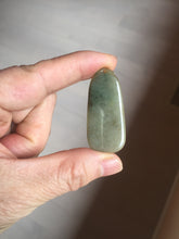 Load image into Gallery viewer, 100% Natural type A oily dark green/black Jadeite Jade safe and sound pendant group PC27