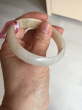 Load image into Gallery viewer, 51mm certified 100% natural Type A icy watery light green yellow white oval jadeite jade bangle PC19-6672