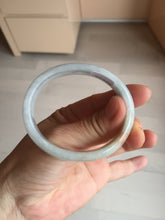 Load image into Gallery viewer, 49mm Certified Type A 100% Natural light green red oval Jadeite Jade bangle BM68