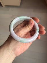 Load image into Gallery viewer, 59.5mm certified Type A 100% Natural light green sunny green red light purple Jadeite Jade bangle BF146-8461