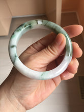 Load image into Gallery viewer, 57mm Certified Type A 100% Natural sunny green white purple gray Jadeite bangle PE122-1261