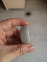 Load image into Gallery viewer, 100% natural type A icy watery light green white jadeite jade rectangle bead/craft supplies BG9