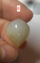 Load image into Gallery viewer, 100% natural type A jadeite jade icy watery Willow leaf/petal/peach pendant group AC79