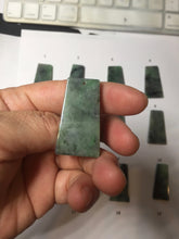 Load image into Gallery viewer, 100% Natural Type A Sunny Green Dark Green Black Gray Misty Mountain Forest Jadeite Jade Safe and Sound Pendant Group BS121