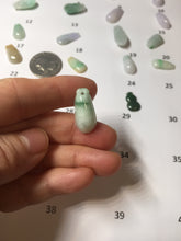 Load image into Gallery viewer, 100% Natural type A sunny green white purple yellow Jadeite Jade blessed melon pendant group PA209