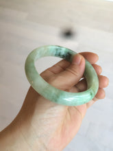 Load image into Gallery viewer, 59.5mm certified Type A 100% Natural sunny green Jadeite bangle AX76-6145