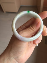 Load image into Gallery viewer, 52.2mm certified 100% natural type A white sunny green yellow purple(FU LU SHOU) oval jadeite bangle PH168-5800