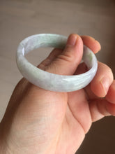 Load image into Gallery viewer, 51.2mm Certified Type A 100% Natural light green purple jadeite jade bangle AA100-9100