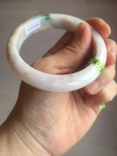 Load image into Gallery viewer, 56.5mm certified 100% natural Type A green purple brown jadeite jade bangle G77-5703