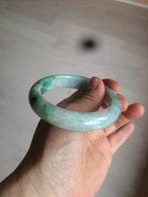 Load image into Gallery viewer, 56.4mm certificated Type A 100% Natural sunny green/white/purple Jadeite Jade bangle AY48-4133