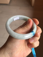 Load image into Gallery viewer, 57mm Certified type A 100% Natural light green white Jadeite bangle AX141-0794