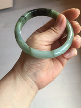 Load image into Gallery viewer, Sold. Please don't order. Thanks. 61mm Certified 100% natural Type A dark green/sunny green/black/red/brown jadeite bangle PD82-9786