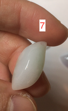 Load image into Gallery viewer, 100% natural type A jadeite jade icy watery Willow leaf/petal/peach pendant group AC79