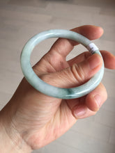 Load image into Gallery viewer, 56.8mm Certified Type A 100% Natural light green/yellow/red strawberry jelly Jadeite Jade bangle AA87-3950