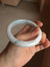 Load image into Gallery viewer, 59.8mm Certificated Type A 100% Natural White green Jadeite Jade bangle AA117-8441