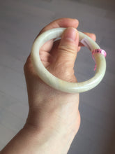 Load image into Gallery viewer, 57.9mm certified Type A 100% Natural beige yellow Jadeite Jade bangle G45-6731