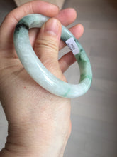 Load image into Gallery viewer, 57mm Certificated sunny green/dark green/white jadeite jade bangle BK119-8242