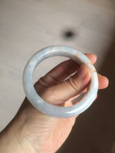 Load image into Gallery viewer, 54.6mm certified 100% natural type A white/purple/brown/gray jadeite jade bangle AX20-7723