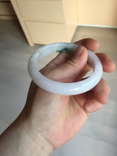 Load image into Gallery viewer, 55.5mm certified 100% natural type A icy watery green/purple jadeite jade bangle BN89-3521