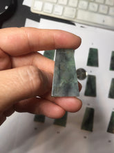 Load image into Gallery viewer, 100% Natural Type A Sunny Green Dark Green Black Gray Misty Mountain Forest Jadeite Jade Safe and Sound Pendant Group BS121