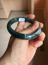 Load image into Gallery viewer, 60.8mm Certified Type A 100% Natural dark green/blue/gray/black Guatemala Jadeite bangle PB279-0687