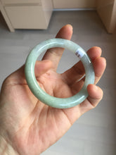 Load image into Gallery viewer, 54.8mm certified natural 100% natural Type A light green round cut jadeite jade bangle BP2-4990