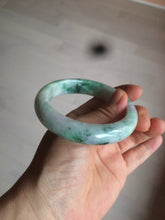 Load image into Gallery viewer, 56.4mm certificated Type A 100% Natural sunny green/white/purple Jadeite Jade bangle AY48-4133