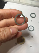 Load image into Gallery viewer, 15.5mm size 4 3/4 100% natural type A icy watery green/blue icy watery Guatemala jadeite jade band ring group PE126