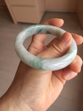 Load image into Gallery viewer, 57.5mm certified type A 100% Natural light green/purple Jadeite jade bangle PA232-5118
