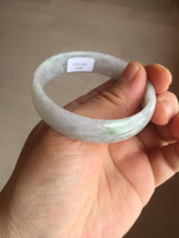 Load image into Gallery viewer, 51.2mm Certified Type A 100% Natural light green purple jadeite jade bangle AA100-9100