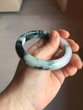 Load image into Gallery viewer, 56.2mm certified 100% natural type A dark green/purple/white jadeite jade bangle PF18-3423